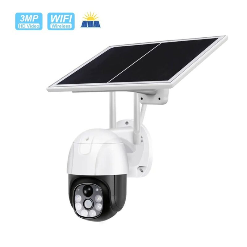 PTZ 3MP Solar Powered 4G Security Camera