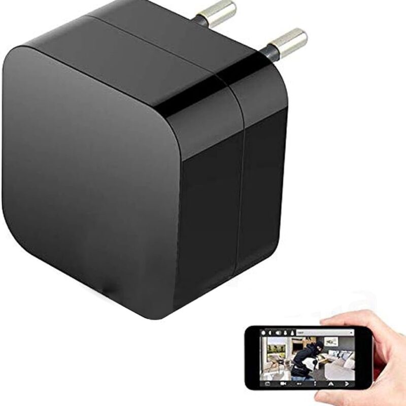 1080P WiFi Smart Charger Spy Camera Audio Video Recorder with Night Vision Features, USB Charger Hidden Camera with Motion Detection Work 24x7 Hours, Watch Live in Smartphone