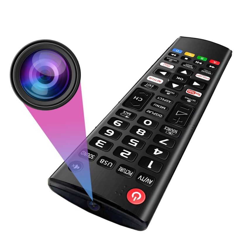 4K WiFi Spy Camera TV Remote, Live Monitoring Hidden Camera TV Remote, TV Remote Hidden Camera with Motion Alert