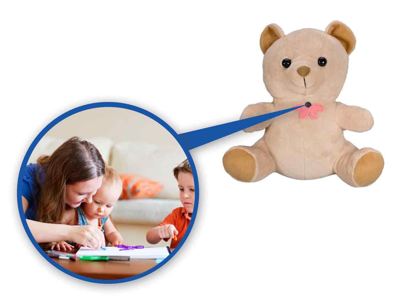 WIFI Teddy Bear Wireless Hidden Spy Camera, Long Battery Backup upto 24 Hours Spy Camera Teddy Bear, Teddy Bear Live Streaming Spy Camera