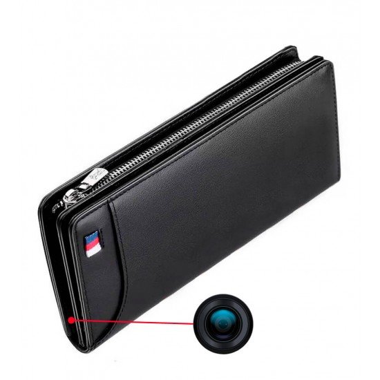 LIVE View WIFI Notebook Wallet Hidden Camera, Wireless Spy Camera Wallet Notebook 4K LIVE Audio Video, Hand Hold Card Holder Wallet Spy Camera